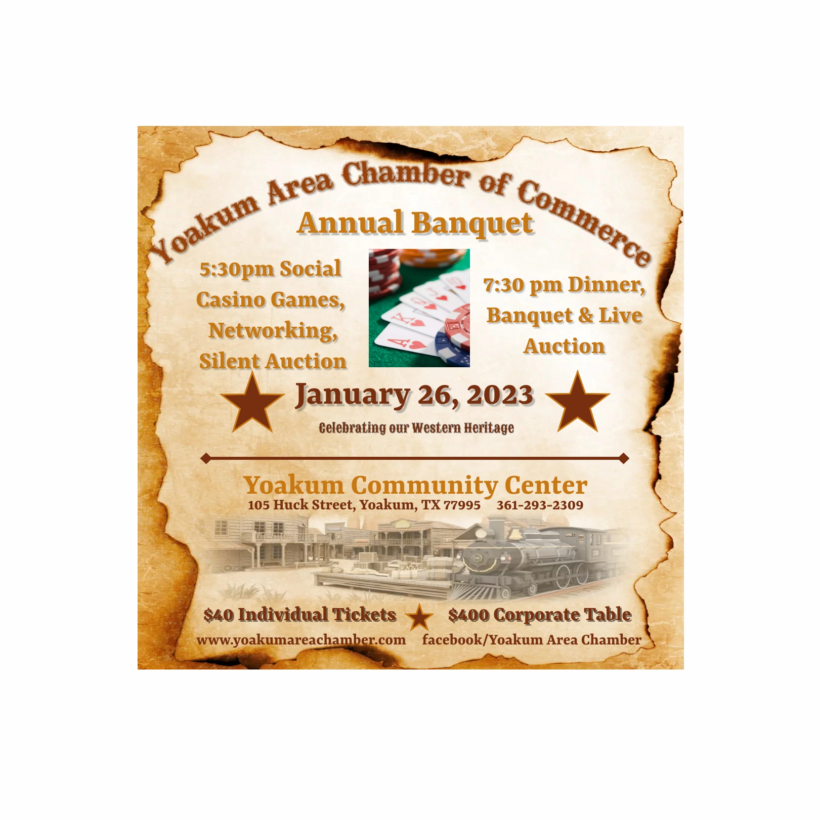 Chamber Banquet Yoakum Area Chamber of Commerce Yoakum, Texas